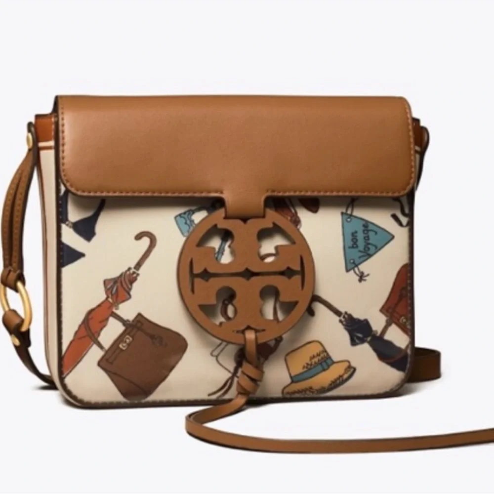 Tory Burch Tan and Cream Crossbody Bag - Picture 3 of 9